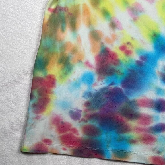 Calvin Klein Tie Dye Polo Shirt Womens LG Short Sleeve 90s - Picture 8 of 15